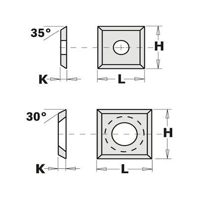 2 TAGLIENTI CMT 790.00 CMT COLTELLI REVERSIBILI STANDARD 