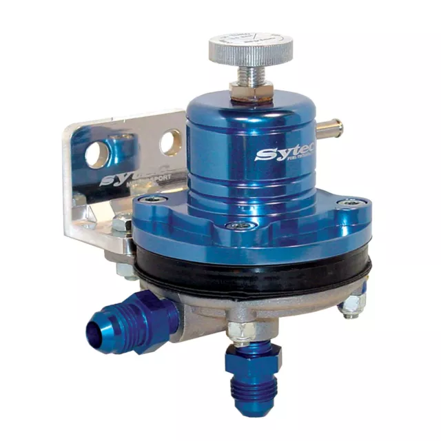 Sytec Competition Adjustable Fuel Pressure Regulator -6 JIC Male Blue