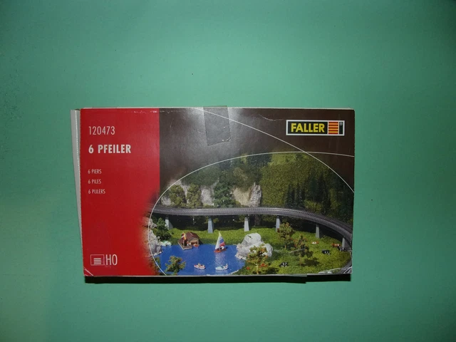 Faller – 6 Piliers Décoratifs HO 15-75 Mm – Modélisme Ferroviaire – à Assembler