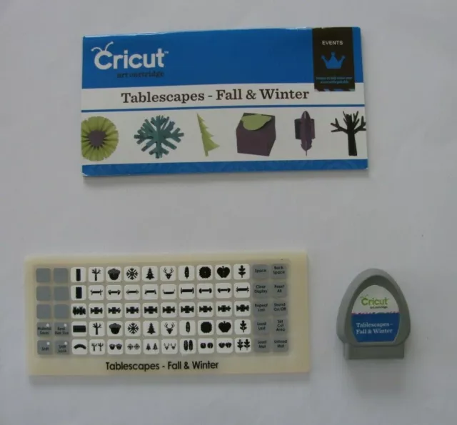 Cricut Cartridge TABLESCAPES FALL & WINTER Link Status Unknown NO BOX