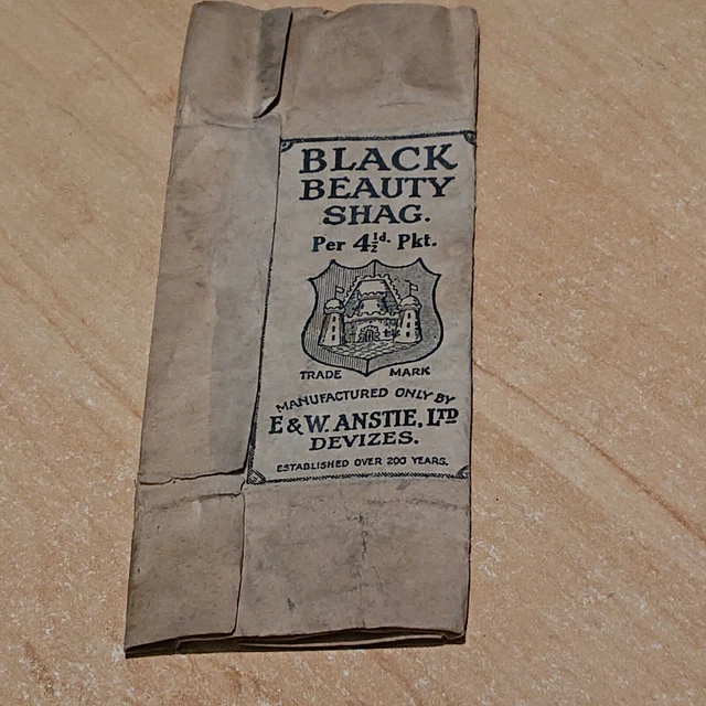 black beauty tobacco VINTAGE black beauty shag tobacco pack empty lots for sale worldwide post  £4.00