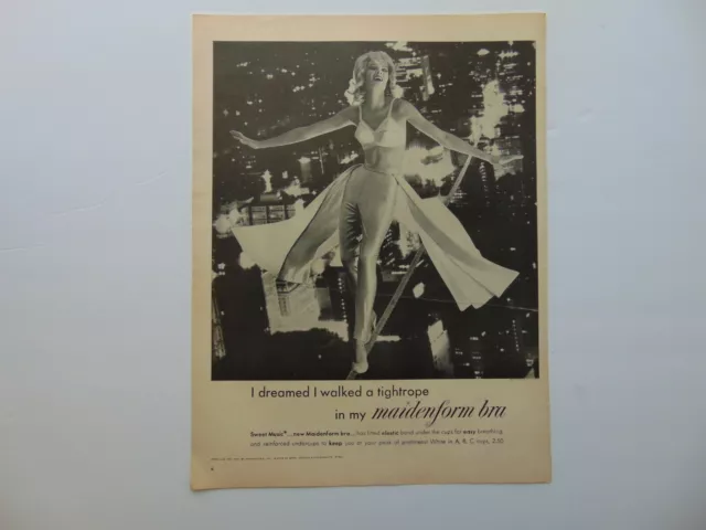 Maidenform Bras, Vintage Print Ad