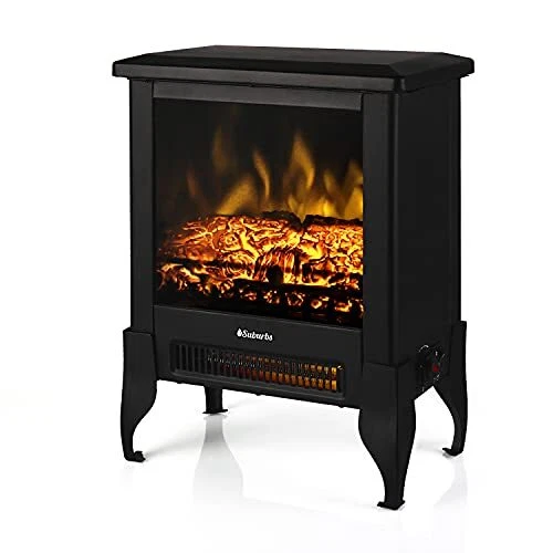 TURBRO Suburbs TS17 Compact Fireplace Stove 18” Freestanding Stove Heater wit...