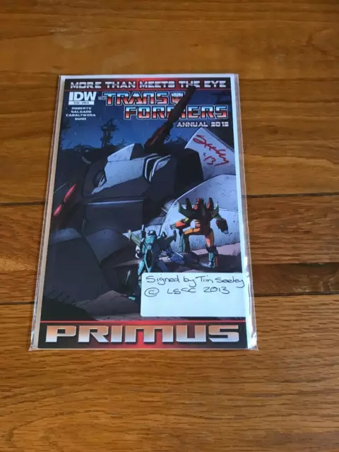 Transformers More Than Meets The Eye Annual 2012. Nm. Idw. Signed Tim Seeley