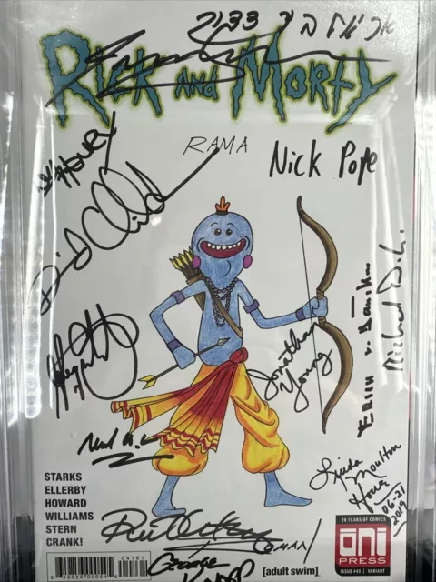 Rick and Morty #41 CBCS SS 9.8 14x Signed and Sketched Ultra Rare 3