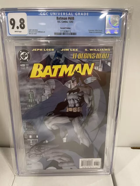 Batman 608 - CGC 9.8 - Jim Lee Cover - 2nd Print - Hush Storyline Begins