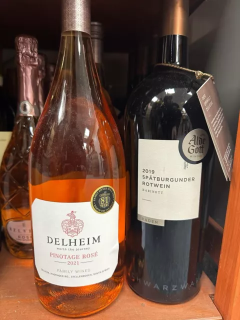 Wein Magnum - Paket mit 2 X  1,5l Fla. Rosè / Rotwein zum entdecken & verkosten: