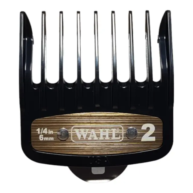 #2 Wahl Clipper Premium Metal Clip Guide Gaurd Comb 1/4th inch 6mm OEM Fits Most