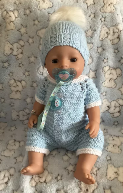 Hand knitted CLOTHES for 16”/17”BABY BORN DOLL or Similar Outfits Cardigans Sets