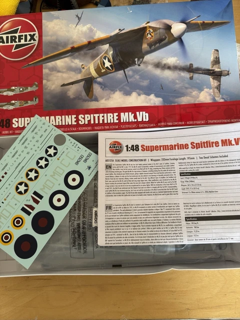 Juego De Máscaras De Enmascarar Para Airfix Spitfire Tr.9 1:48 - Referencia A05143, Hoja Tamiya