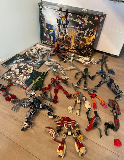 Lot De 8 Figurines Bionicle + 1 Incomplète – Occasion Pour Collection
