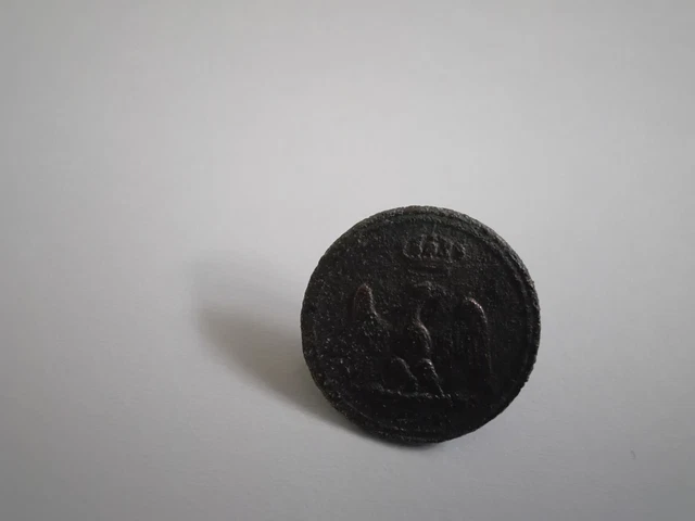 Boutons De Manchettes Dorés – Aigle Impérial Napoléon, Style Empire, Alliage