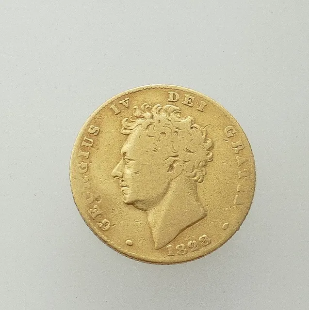 22ct Yellow Gold 916 Half Sovereign George IV 1828