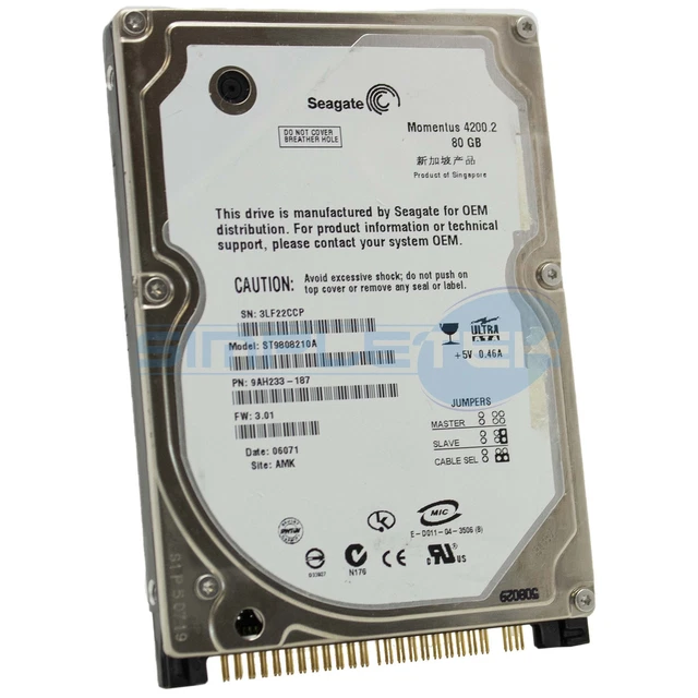 Lot de 10 Disques durs 3.5 80Go SATA Western Digital Hitachi Samsung Seagate | eBay