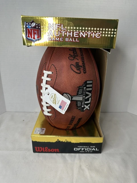 Super Bowl Authentic Wilson NFL Official Game Ball XLVIII "The Duke"