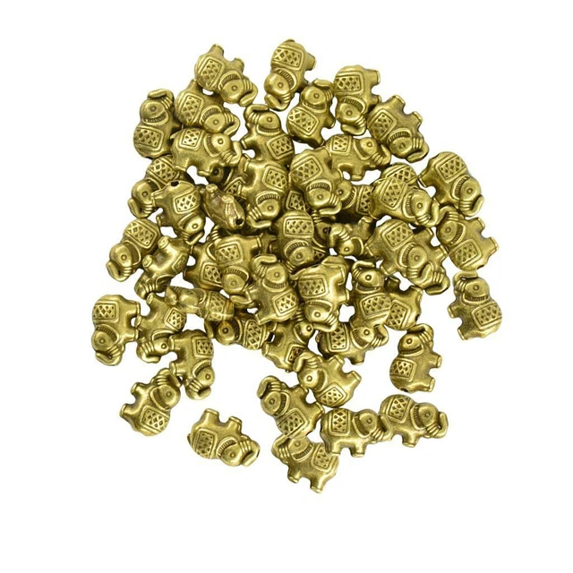 50 Stück Lot Vintage Tibet Silber Elefant Tier Anhänger Charms Schmuckzubehör