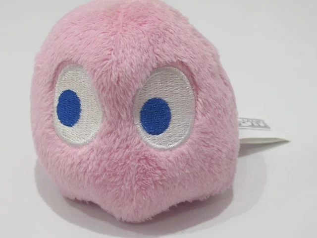 PAC-MAN PALE PINK ghost Bandai Namco ('Pinky' or 'Speedy') plush soft ...