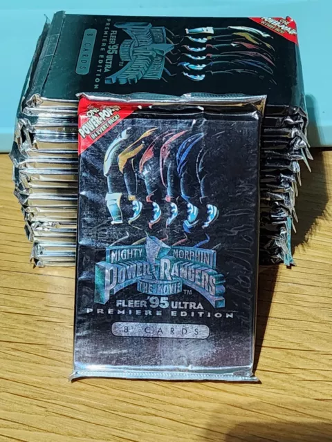 20 -Mighty Morphin Power Rangers The Movie Fleer '95 Ultra Premiere Edition Pack