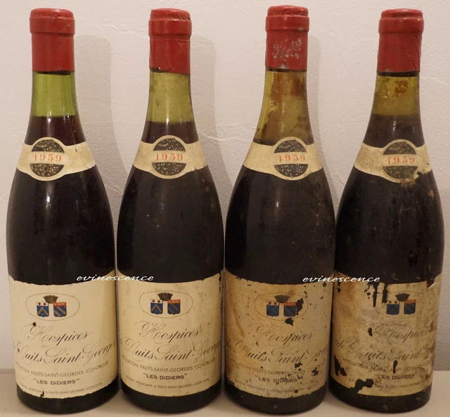 vin Bourgogne NUITS SAINT GEORGES 1959 Hospices 1er cru Les Didiers Burgundy