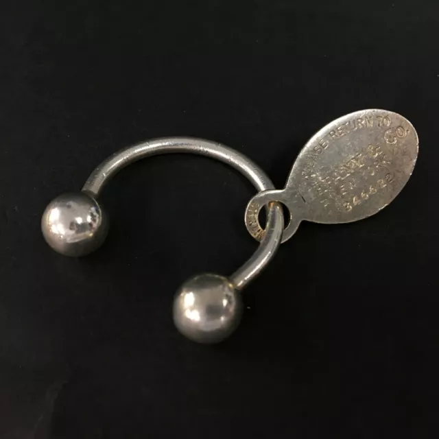 Tiffany&Co. Silver 925 Return To Tag Key Ring/9X0056