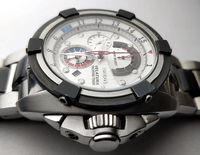 Seiko 7t62 Ohdo Strap SEIKO VELATURA YACHT TIMER CHRONOGRAPH WATCH