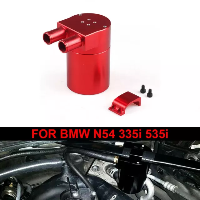 Depósito de aceite reservador de aleación de aluminio universal rojo para BMW N54 335 2