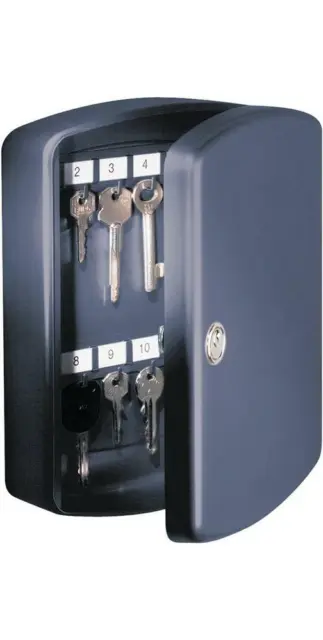 BURG WÄCHTER Schlüsselbox Key Box H255xB200xT75 mm weiß Stahlblech Anzahl Hak...