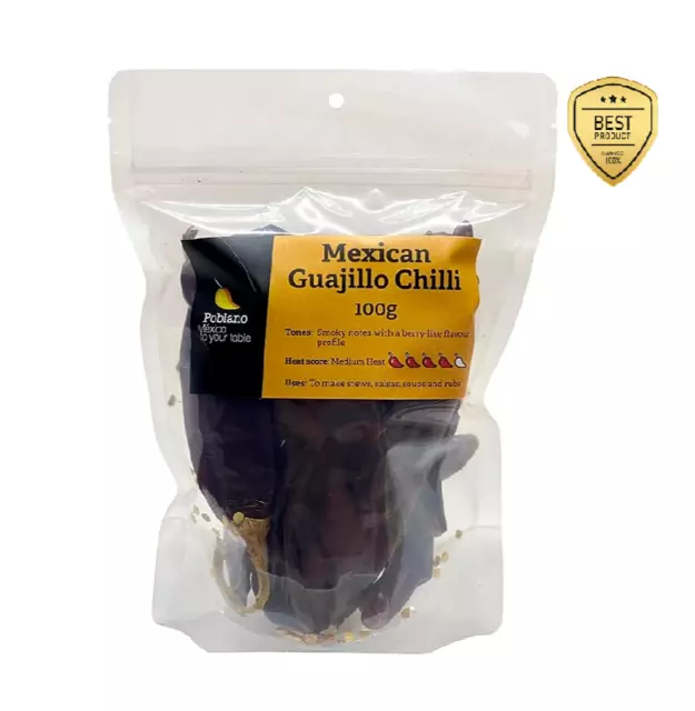 Poblano Mexican Guajillo Dry Chillies, 100 g- Free Shipping