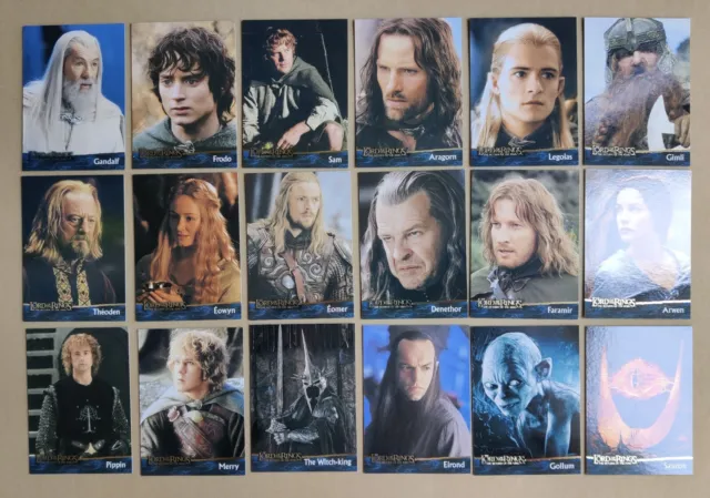 Topps Lord Of The Rings Return Of The King Complete Base Set Issued 2003