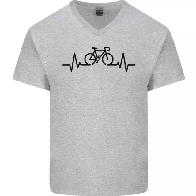 Bicicletta Pulse Ciclismo Ciclisti Bici da Strada Uomo Scollo A V Cotone T-Shirt