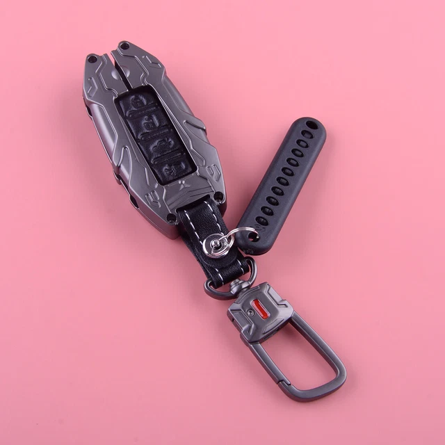 Alloy Remote Key Fob Cover Case Shell Keychain Fit For Infiniti Nissan Qashqai