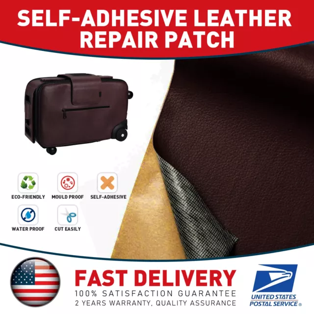 Self-Adhesive Patch Leather Repair Tape for Car Seats Couch Furniture  Upholstery 