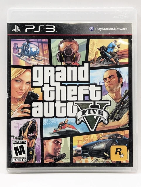 GRAND THEFT AUTO V PlayStation 3 GTA 5 PS3 Rockstar Sony Playstation ...