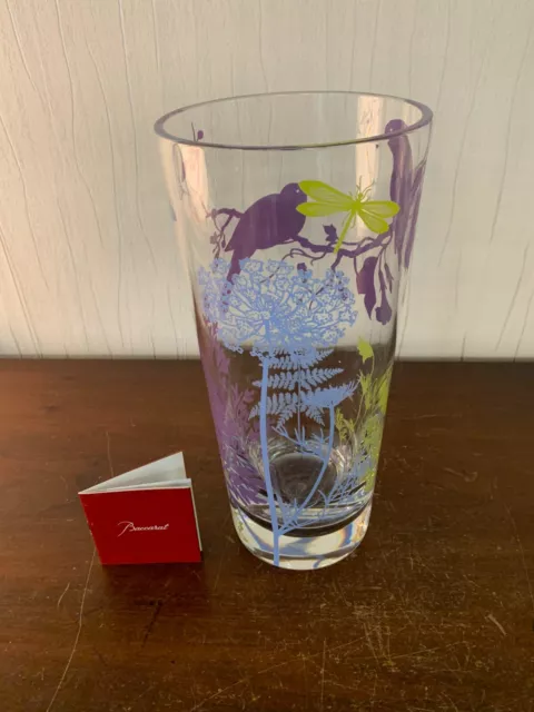 Grand vase en cristal de Baccarat h : 29 cm