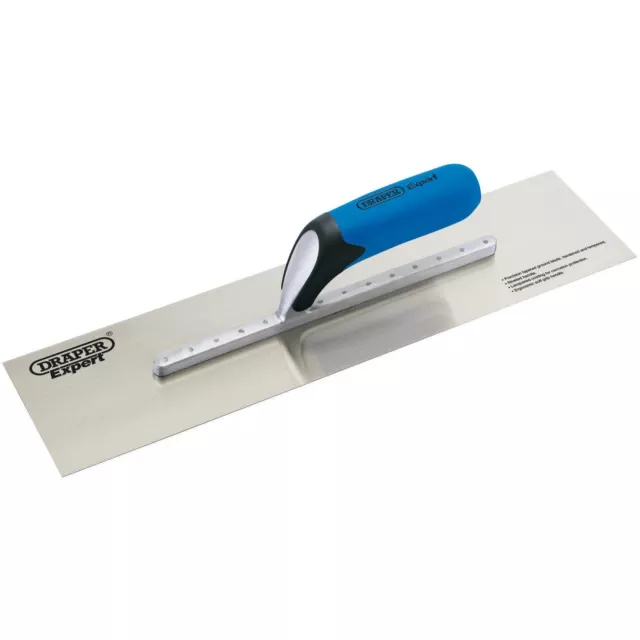 Genuine Draper Expert 450mm SOFT GRIP PLASTERING TROWEL Lacquered Finish 81230