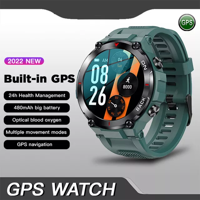 Smartwatch Uomo Bluetooth Chiamata Touch Sport Fitness Orologi Impermeabili Uomo 2