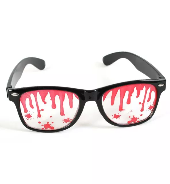 Blutige Brille Horror Halloween Zombie Nerdbrille Brille mit Blut 125036513