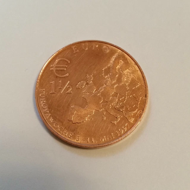 Médaille En Bronze Venitien EURO 1997 - Europa - Sous Capsule Avec Certificat - 41 Mm
