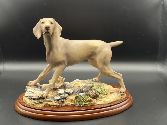 Border fine arts – Dogs Figurine ‘Weimaraner’  B0732 by Margaret Turner 2001