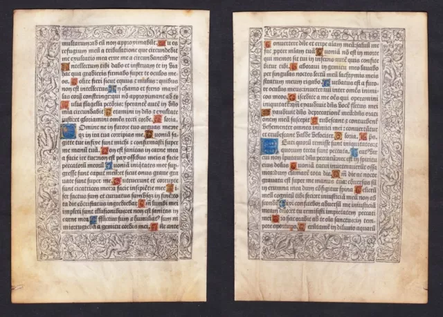 Livre D'Heures Book of Hours Book Of Hours Paris Pigouchet Incunable 1490