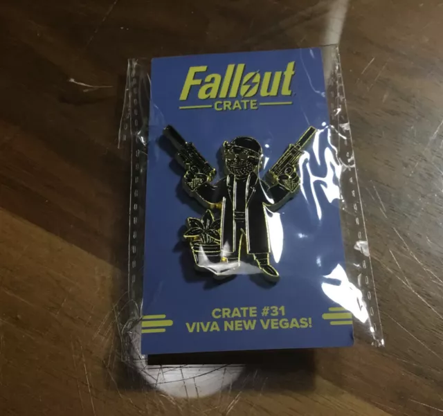 FALLOUT “VIVA NEW VEGAS!” PIN Crate #31 Loot Crate Gaming Exclusive Collectible