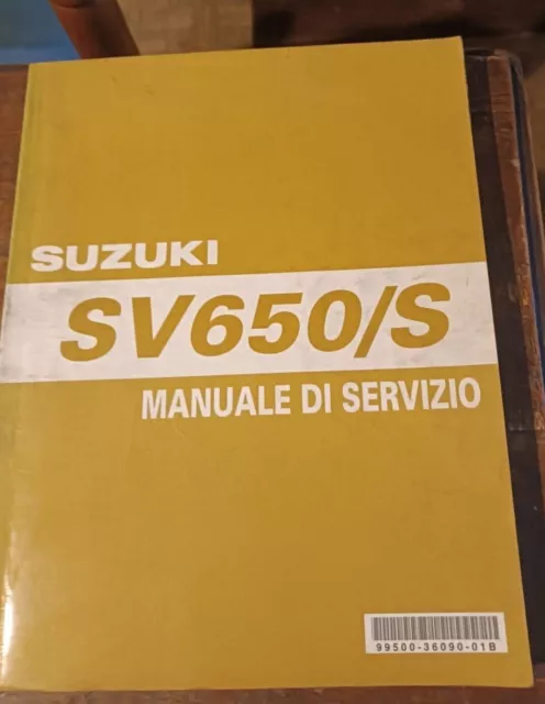 SUZUKI SV650/S manuale officina originale workshop manual service manual SV650 S