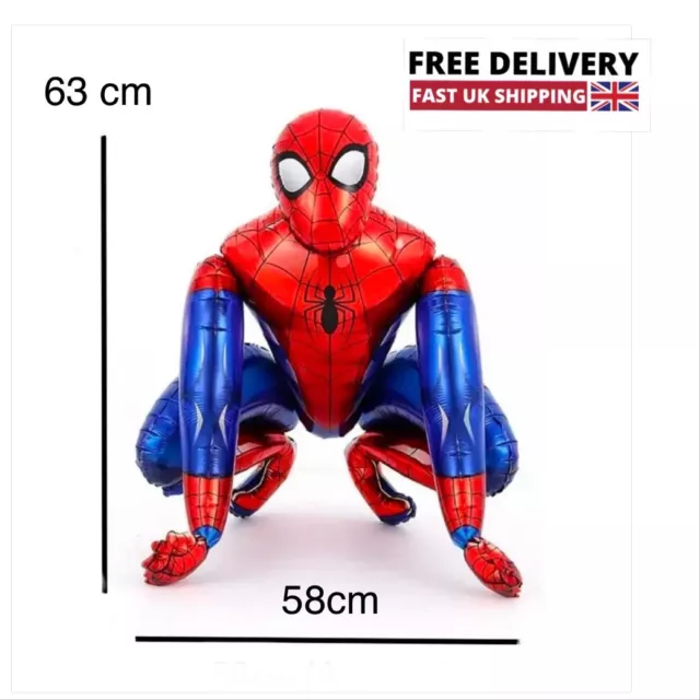 LARGE SPIDERMAN FOIL BALLOONS 3D SUPERHERO Birthday Party Marvel Helium Balloon