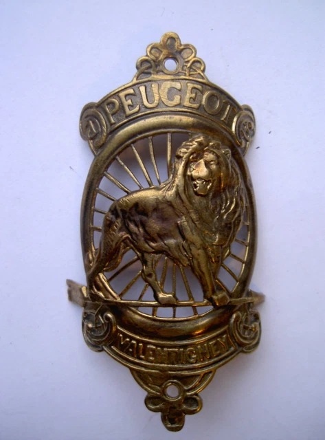 Plaque De Vélo Ancienne Cycles PEUGEOT – Badge Avant 1900, Vintage