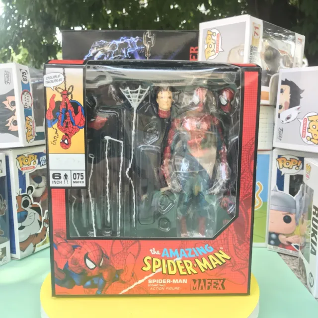 Intact Mafex No. 075 Marvel Amazing Spider-Man Comic Edition Movables -