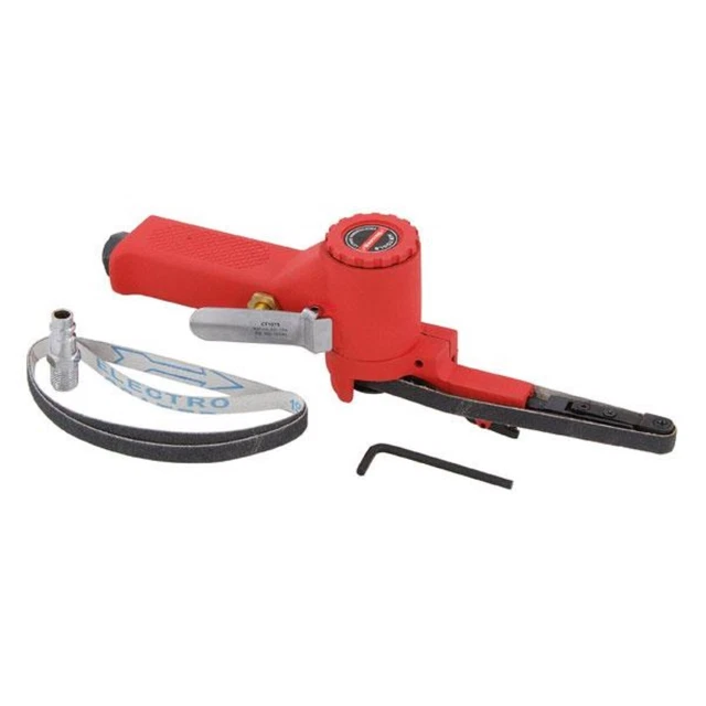 Air Professionnel Alimenté 10 MM Ceinture Ponceuse / Main Dossier Avec Polissage