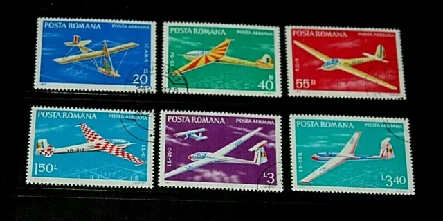 Romania 1977 Planes And Aircraft Set 6 Fine Cto