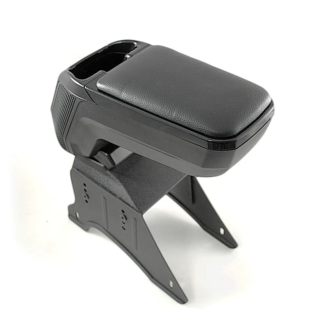 Accoudoir Central Universel Pour Peugeot 406 306 307 308 208 - Cuir Noir - Neuf