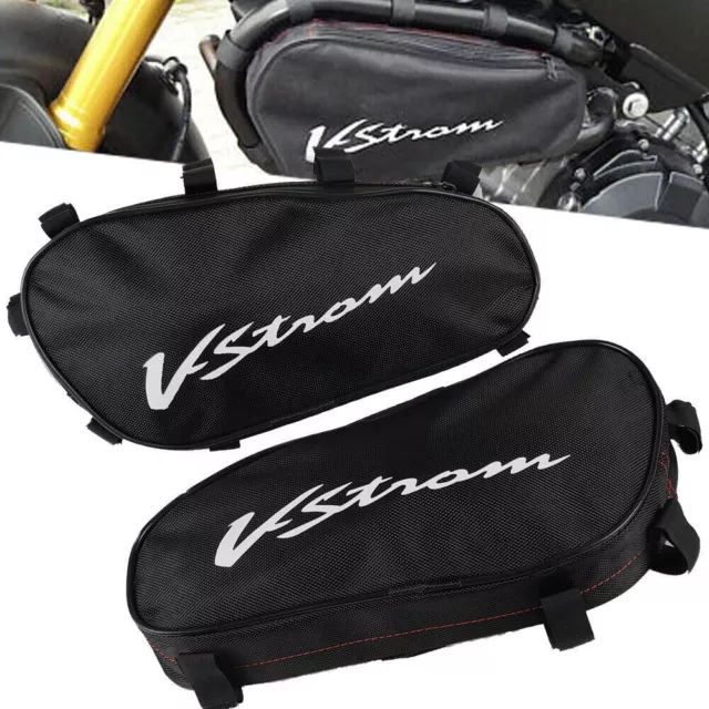 2pcs Motorcycle Repair Tool Bags Frame Crash Bars Fit FOR Suzuki V-Strom DL1000