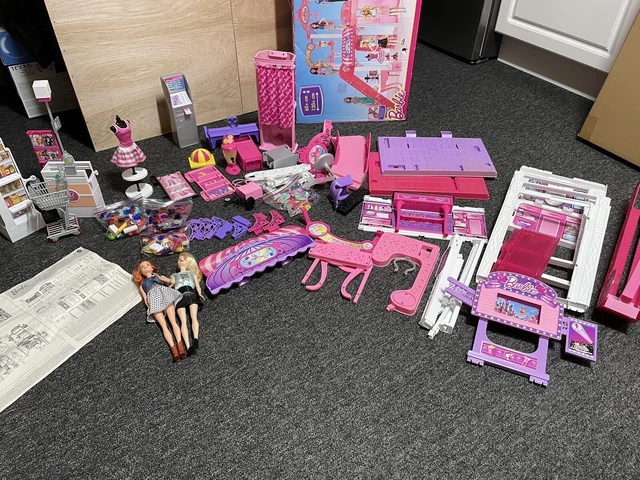 Barbie Malibu Shopping Mall+ Barbie Supermarket VGC Arrange Your Own Courier